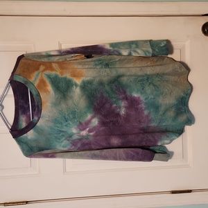 Tie dye long sleeve shirt